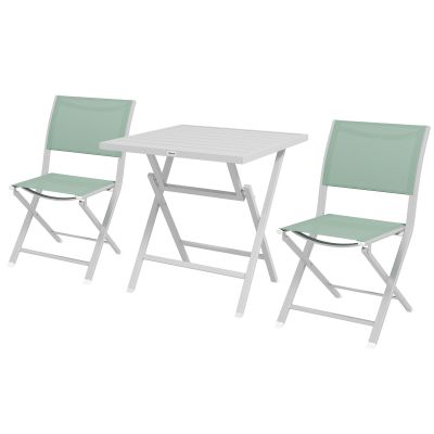 Outsunny Set de 3 Piese cu Masa si Scaune de Gradina | Aosom Romania