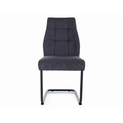 Scaun April Vardo, Signal, 42x45x94 cm, textil/otel, graphite/negru