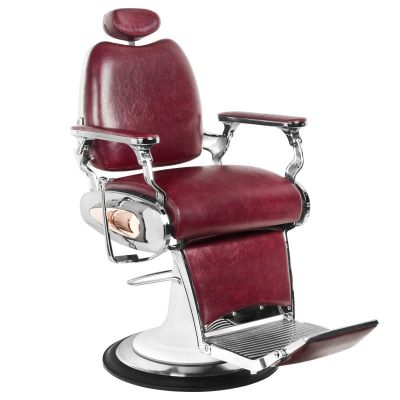 Scaun frizerie barber shop Gabbiano moto style burgundy