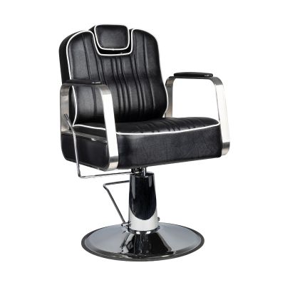 Scaun frizerie barber shop Gabbiano Negru matteo