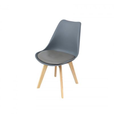 Scaun in stil scandinav, gri, 46x59x80 cm