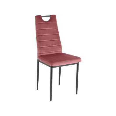 Scaune de dining roz-închis 2 buc. din catifea Mandy – Støraa Scaune de dining roz-închis 2 buc. din catifea Mandy – Støraa