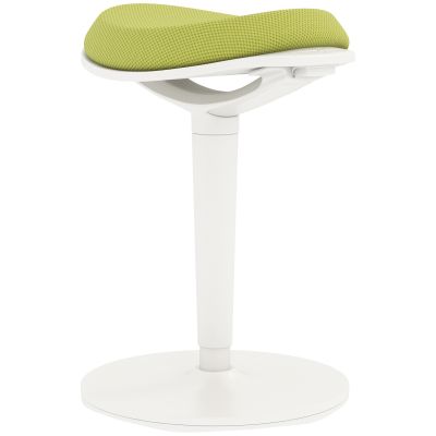 HOMCOM Scaun Ergonomic Reglabil pe Înălțime cu Înclinare 5°, Scaun Modern din Poliester, Spumă și PP, 42,5x35,5x56,5-71,5 cm, Verde | Aosom Romania