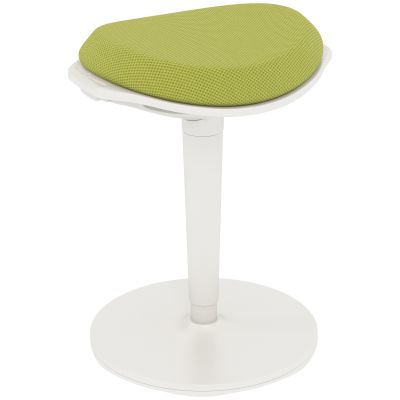 HOMCOM Scaun Ergonomic Reglabil pe Înălțime cu Înclinare 5°, Scaun Modern din Poliester, Spumă și PP, 42,5x35,5x56,5-71,5 cm, Verde | Aosom Romania