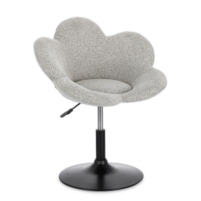 Scaun cu inaltime ajustabila Fleur, Bizzotto, 69x55x69-81 cm, otel/poliester, bej