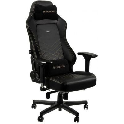 Scaun gaming Noblechairs Hero, reglabil (Negru/Auriu)