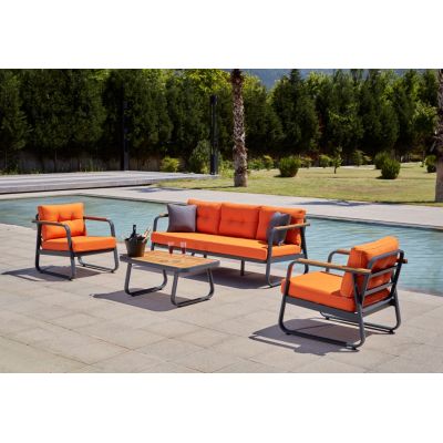 Set de gradina Rio Portocale 186x73x66 cm
