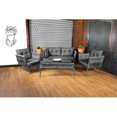 Set de gradina Violet Gri 145x75x70 cm Set de gradina Violet Gri 145x75x70 cm
