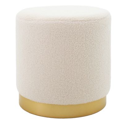 Taburet Dash boucle crem - auriu D35x35cm