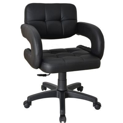 Scaun de birou Bürocci Cappa - Black, Negru, 58x110x58 cm