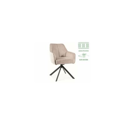 Scaun Notti Brego, 55x62x82 cm, Stofa, Beige