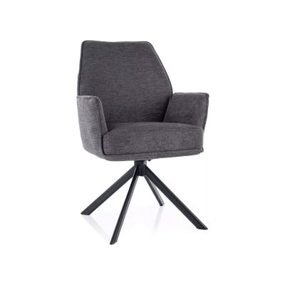 Scaun Skog 145 Brego, 58x60x90 cm, Stofa, Gri Inchis