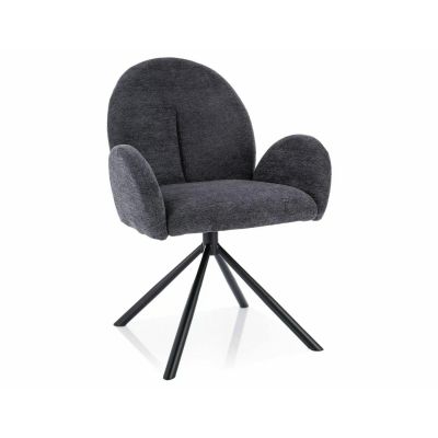 Scaun Skog 154 Raven, 60x61x88 cm, Stofa, Gri Inchis