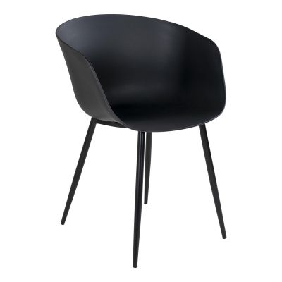 Scaune Roma, Negru, 55x79x53 cm