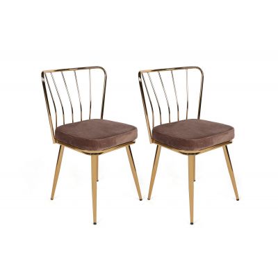 Set scaune (2 bucati) Bucatarie Sufragerie Yildiz Chair, 43 x 82 x 42 cm