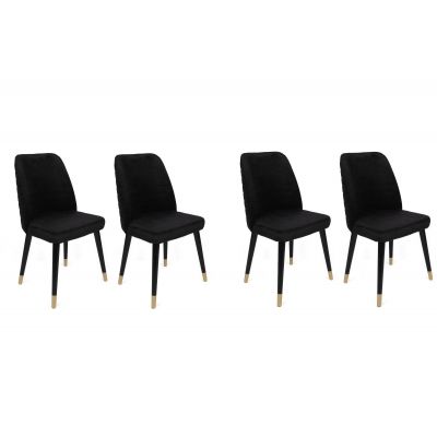 Set scaune (4 bucăți) Hugo V4 Chair Set (4 Pieces), Gri, 50x90x49 cm