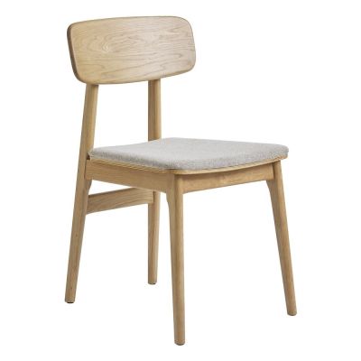 Scaun de dining bej/în culoare naturală Livo – Unique Furniture