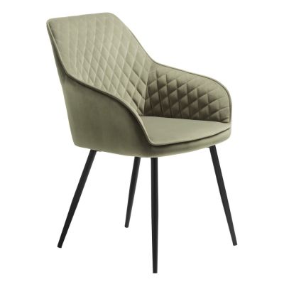 Scaun de dining kaki din catifea Milton – Unique Furniture
