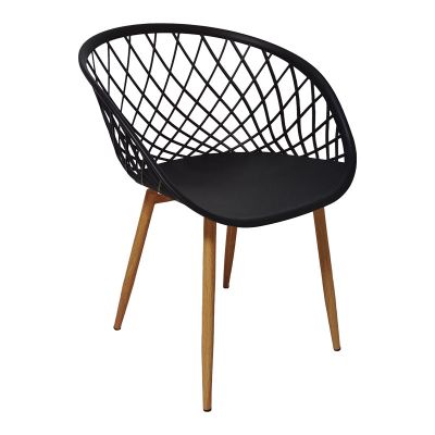 Scaun Ezra, cu picioare metalice 62x42x82cm