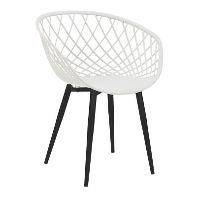 Scaun Ezra, cu picioare metalice 62x42x82cm