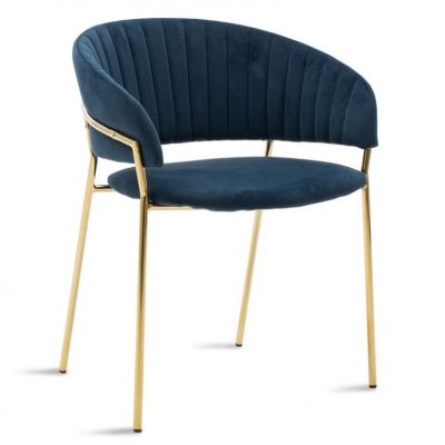 Scaun Maggie Albastru - Gold