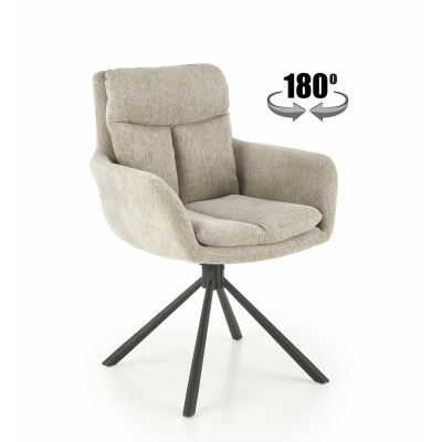Scaun Rotativ Hadsund 495, 60x65x87 cm, Stofa, Beige