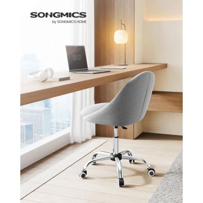 Scaun birou Songmics Gri 56x60x93.3 cm
