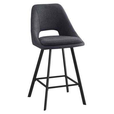Scaun de bar Initiate, Crem - Bej, 48x56x98 cm