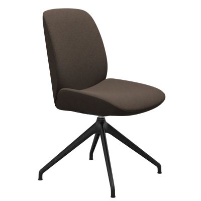 Scaun Stressless Bay v2 L Low D350 rotativ  Balance&Glide  spatar jos  baza negru mat  tapiterie textil Calido Brown
