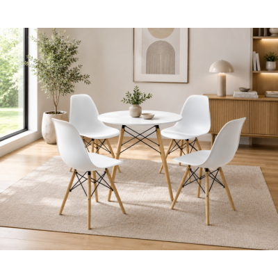 Set masa DA151W cu 4 scaune DA232W