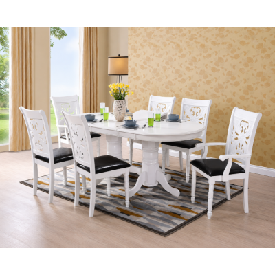 Set masa RH7062T cu 6 scaune RH8087C cu 2 scaune RH8087CA Oak