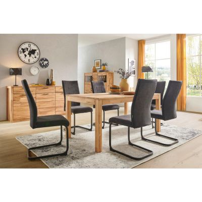 SCAUN BUCATARIE din metal, textil antracit, negru