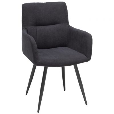Scaun Cu Brațe din metal, textil, antracit