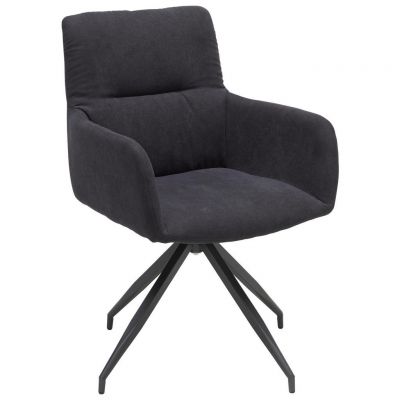 Scaun Cu Brațe din textil, antracit