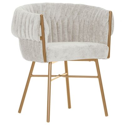 Scaun Cu Brațe din textil, culoare natur