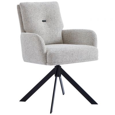 SCAUN CU BRAȚE in bej, negru