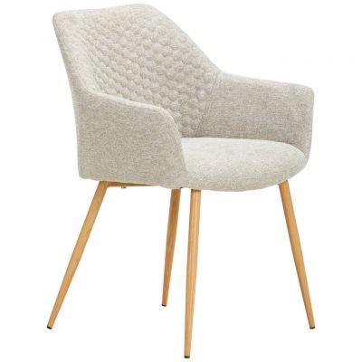 SCAUN CU BRAȚE in culoare lemn stejar, bej