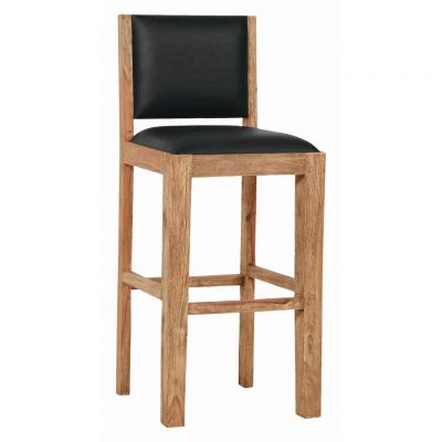 Scaun de bar in culoare natur, negru