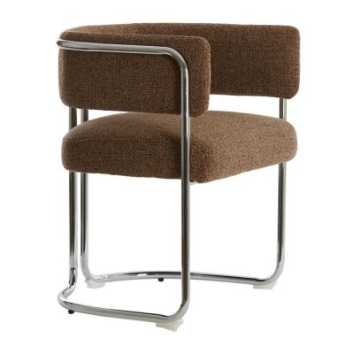 Scaun de dining maro din metal Adante – Light & Living