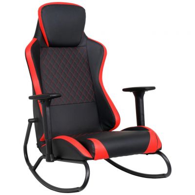 SCAUN DE GAMING in imitație piele roșu, negru SCAUN DE GAMING in imitație piele roșu, negru