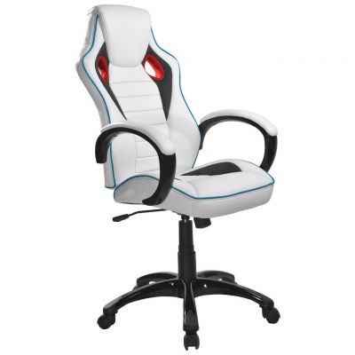 Scaun De Gaming, multicolor, roșu, alb