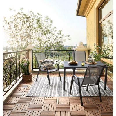 SCAUN DE STIVUIT in metal, textil antracit