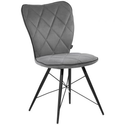 Scaun din textil, gri