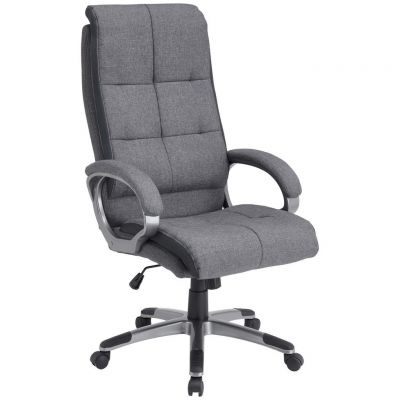 Scaun Directorial, țesătură, gri, gri închis