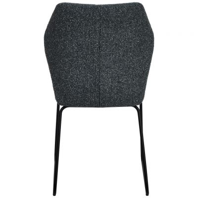 SCAUN in metal, textil gri