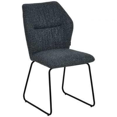 SCAUN in metal, textil gri