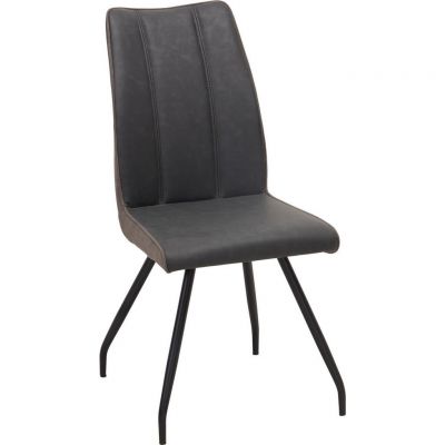 SCAUN in metal, textil taupe, gri, negru