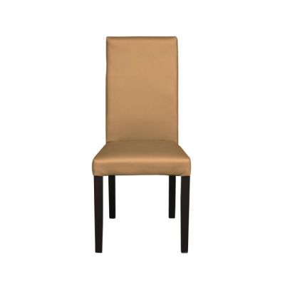 Scaun living TEO, picioare lemn wenge, piele ecologica bej inchis, 46x60x98 cm Scaun living TEO, picioare lemn wenge, piele ecologica bej inchis, 46x60x98 cm