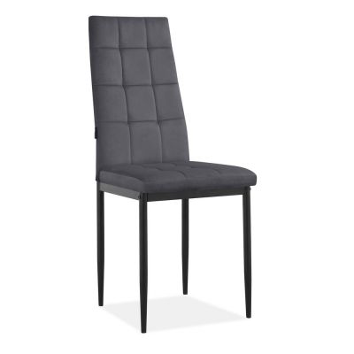 Scaune de dining gri-antracit 2 buc. din catifea Becca – Støraa