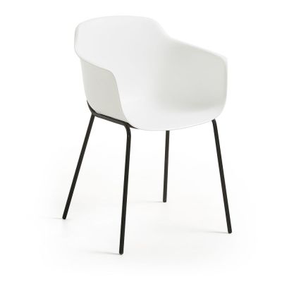 Scaun de dining Kave Home Khasumi, alb